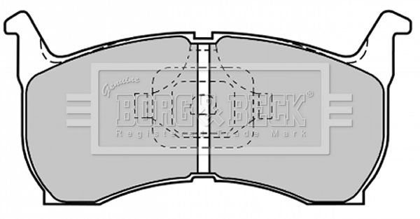 BORG & BECK Комплект тормозных колодок, дисковый тормоз BBP1185